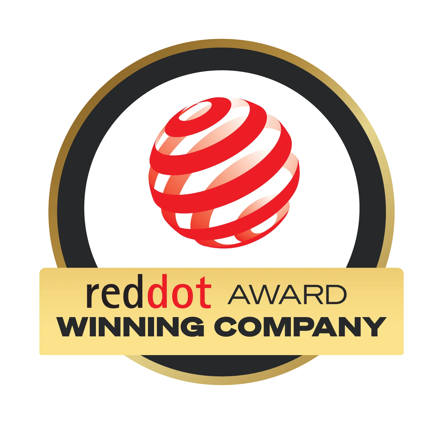 Red Dot Award winning company badge
